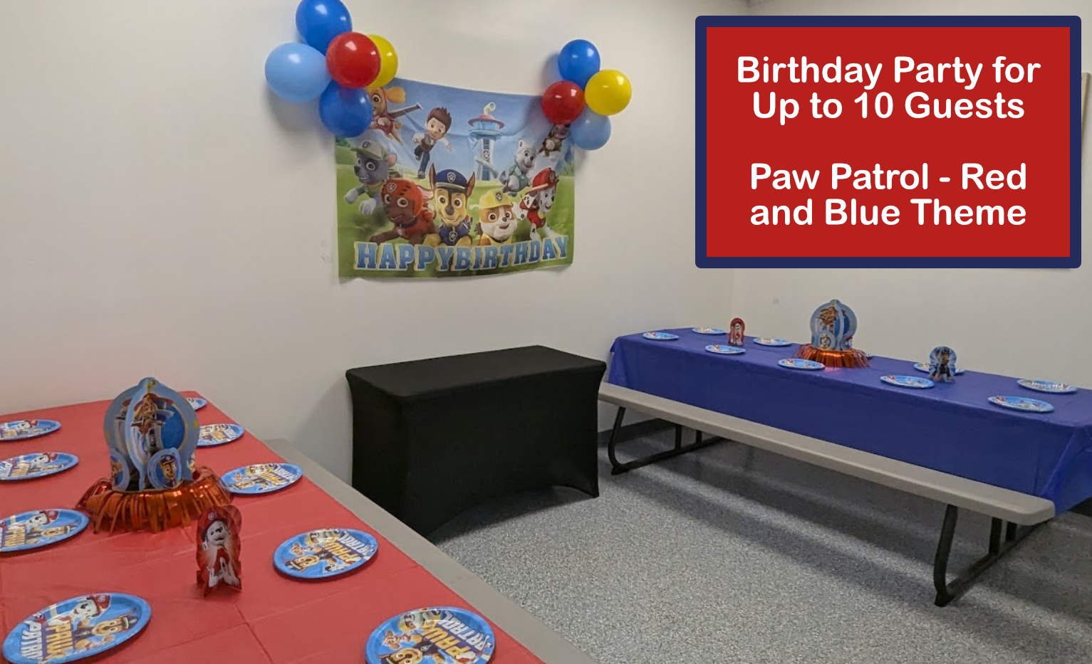 Paw Patrol Red and Blue Theme